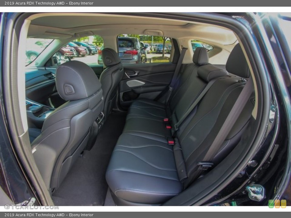 Ebony Interior Rear Seat for the 2019 Acura RDX Technology AWD #131468112