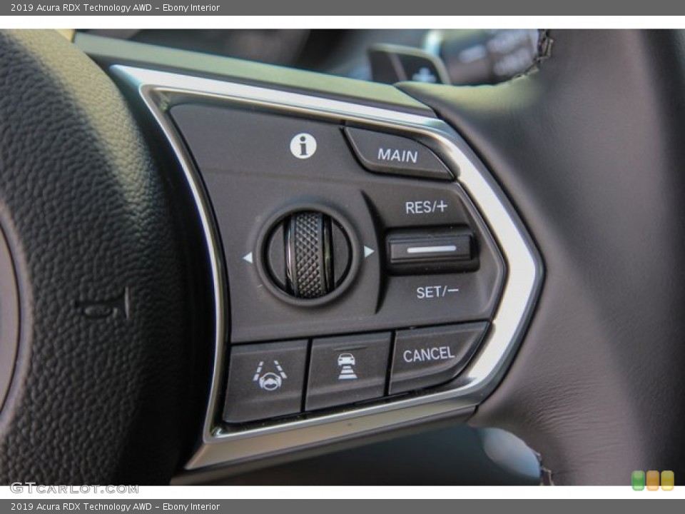 Ebony Interior Steering Wheel for the 2019 Acura RDX Technology AWD #131468574