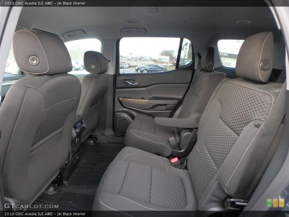 Jet Black Interior Rear Seat for the 2019 GMC Acadia SLE AWD #131470143