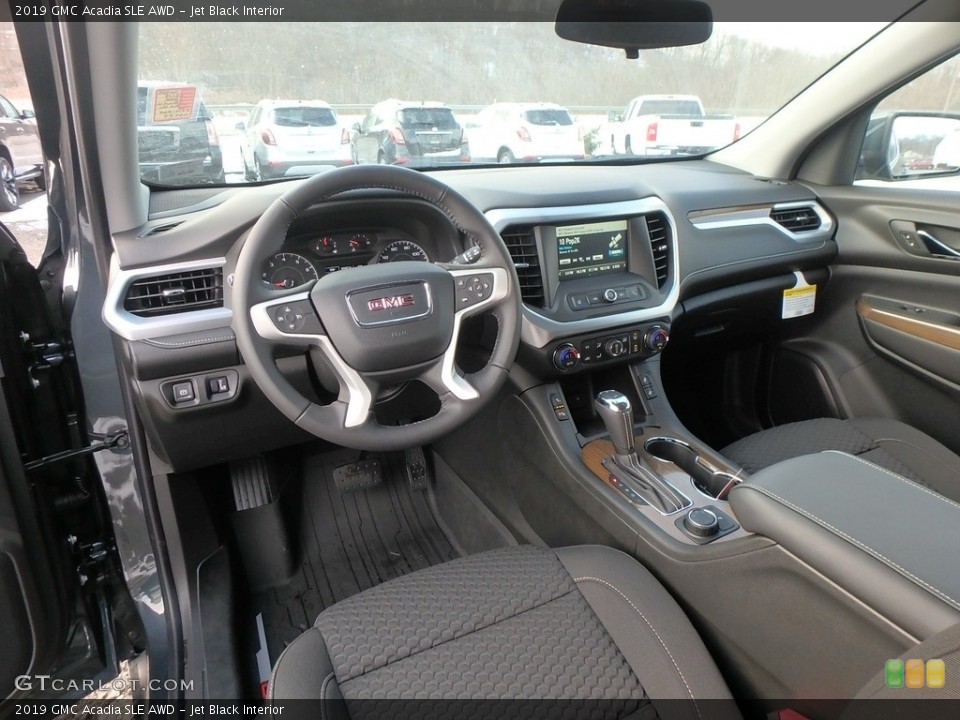 Jet Black Interior Photo for the 2019 GMC Acadia SLE AWD #131470227