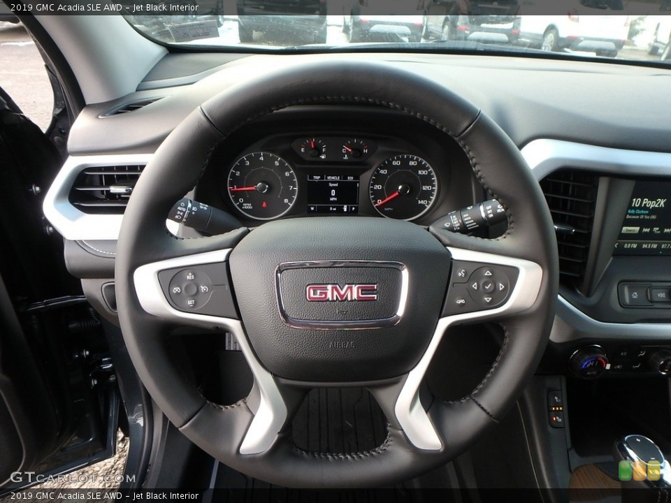 Jet Black Interior Steering Wheel for the 2019 GMC Acadia SLE AWD #131470476
