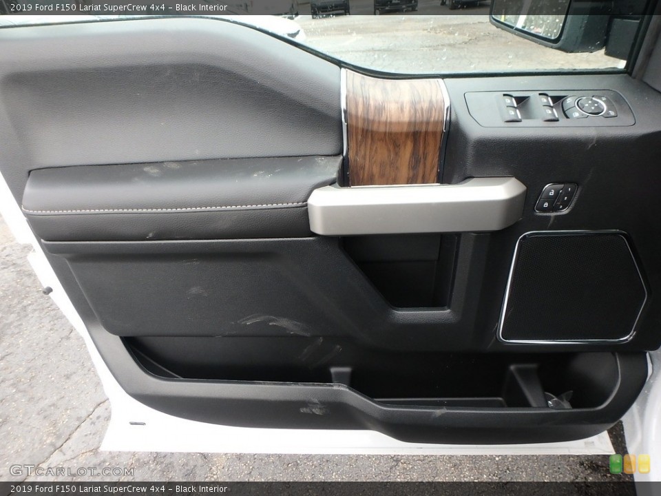Black Interior Door Panel for the 2019 Ford F150 Lariat SuperCrew 4x4 #131473272