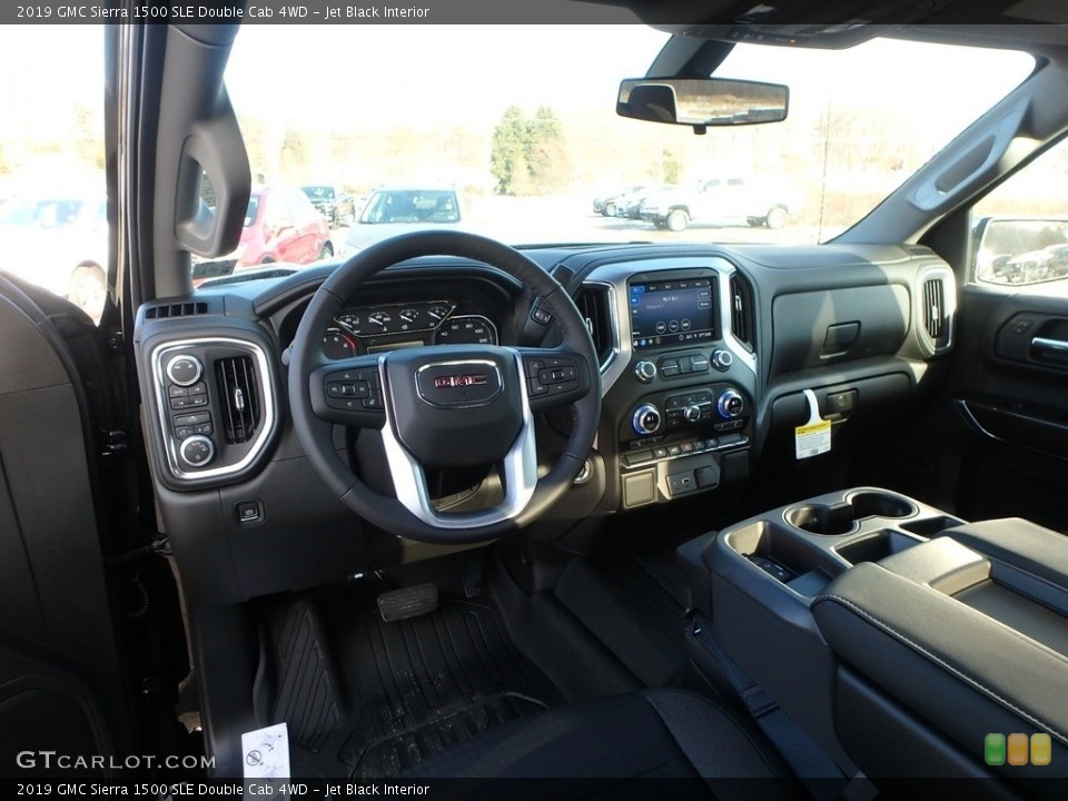 Jet Black Interior Dashboard for the 2019 GMC Sierra 1500 SLE Double Cab 4WD #131473590