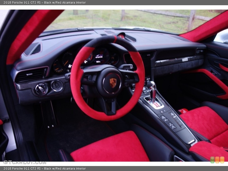 Black w/Red Alcantara Interior Steering Wheel for the 2018 Porsche 911 GT2 RS #131477235