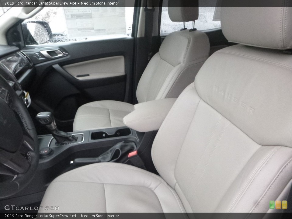 Medium Stone Interior Front Seat for the 2019 Ford Ranger Lariat SuperCrew 4x4 #131478555