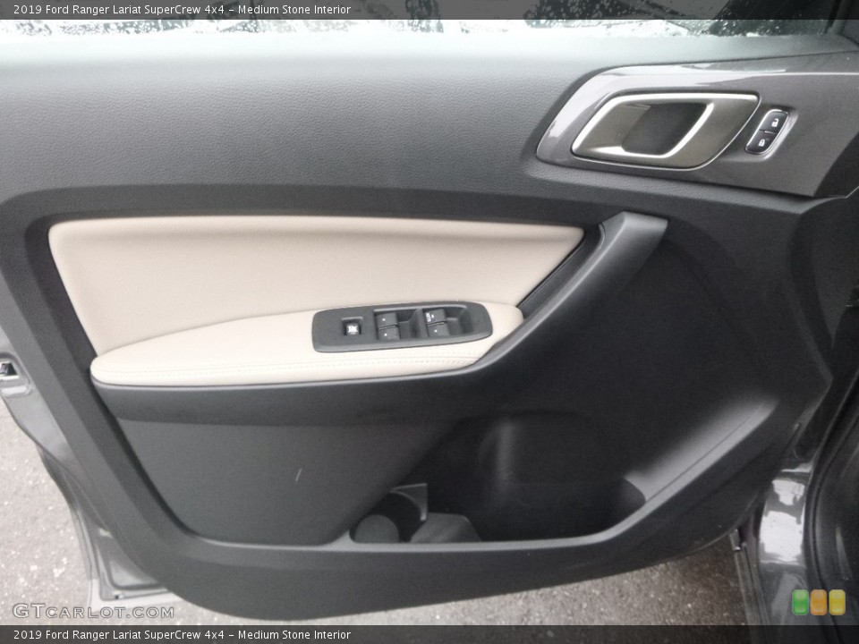 Medium Stone Interior Door Panel for the 2019 Ford Ranger Lariat SuperCrew 4x4 #131478570