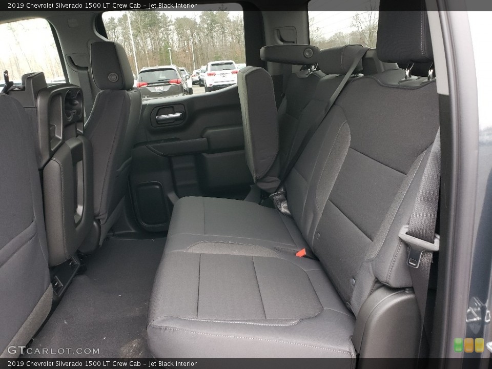 Jet Black Interior Rear Seat for the 2019 Chevrolet Silverado 1500 LT Crew Cab #131481312
