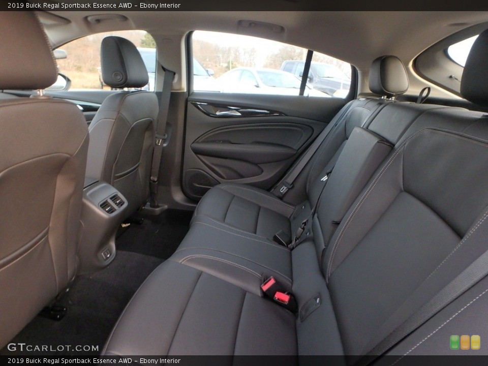 Ebony Interior Rear Seat for the 2019 Buick Regal Sportback Essence AWD #131484081
