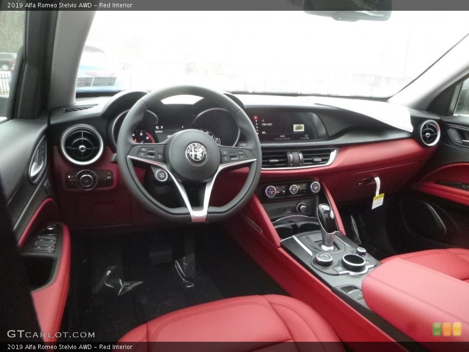 Red Interior Photo for the 2019 Alfa Romeo Stelvio AWD #131494303