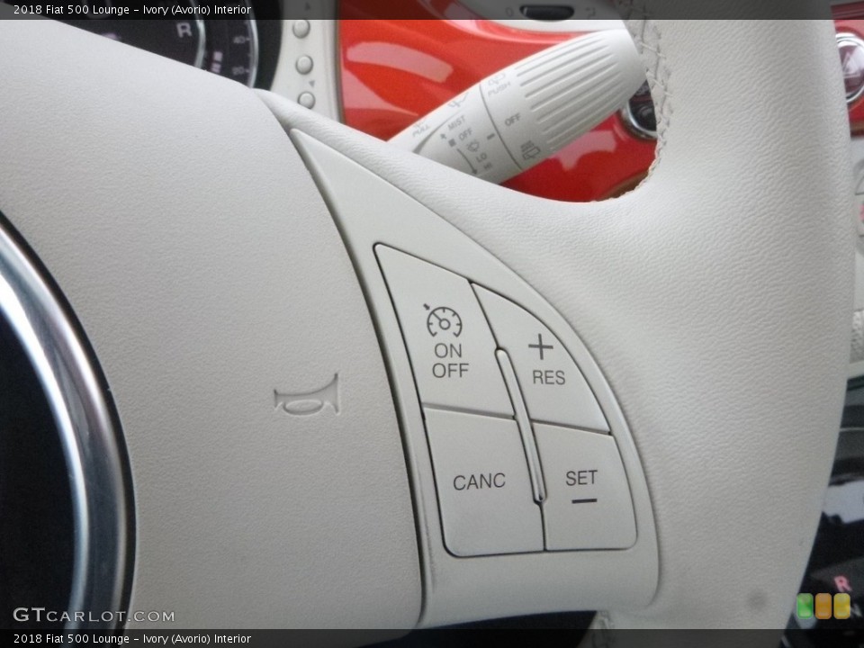Ivory (Avorio) Interior Steering Wheel for the 2018 Fiat 500 Lounge #131494897