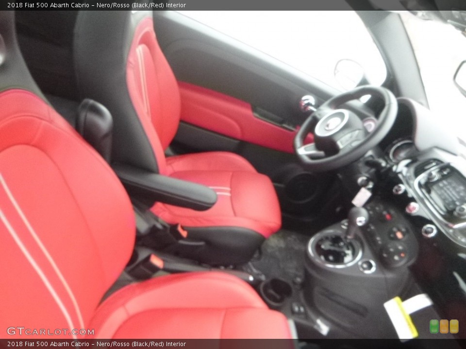 Nero/Rosso (Black/Red) Interior Front Seat for the 2018 Fiat 500 Abarth Cabrio #131495062