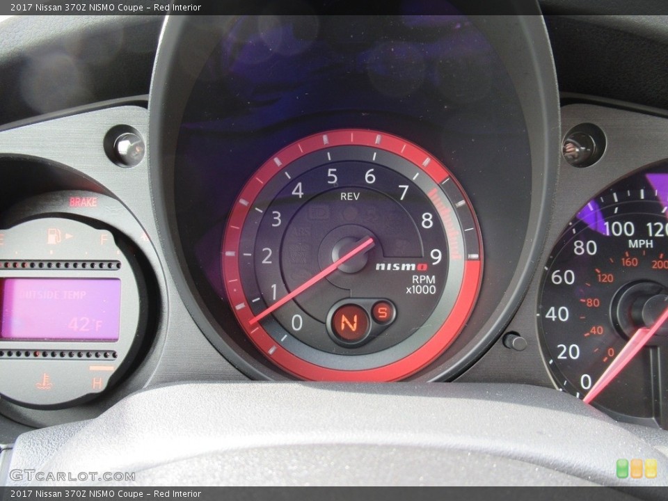 Red Interior Gauges for the 2017 Nissan 370Z NISMO Coupe #131496931