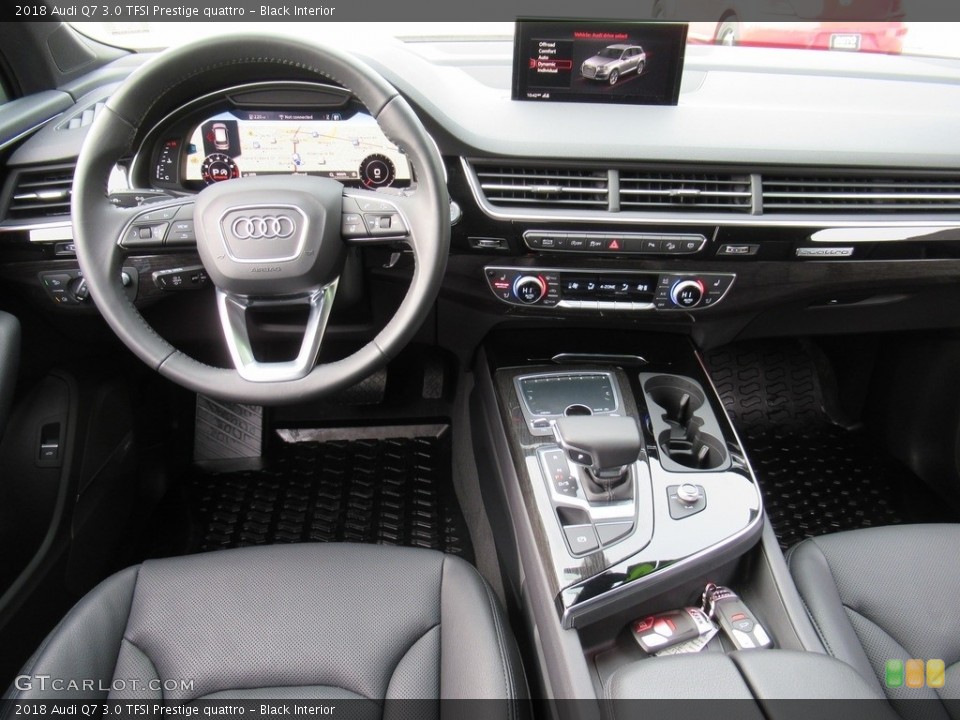 Black Interior Dashboard for the 2018 Audi Q7 3.0 TFSI Prestige quattro #131497261