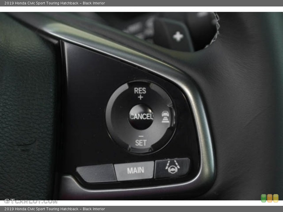Black Interior Steering Wheel for the 2019 Honda Civic Sport Touring Hatchback #131501374