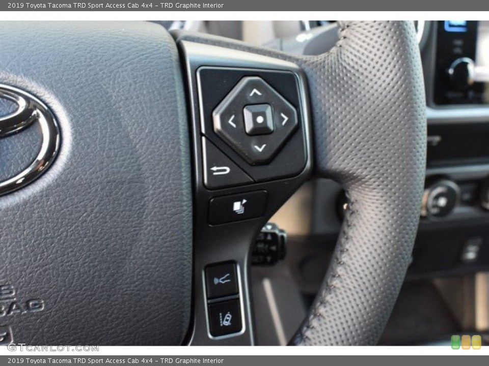 TRD Graphite Interior Steering Wheel for the 2019 Toyota Tacoma TRD Sport Access Cab 4x4 #131502484