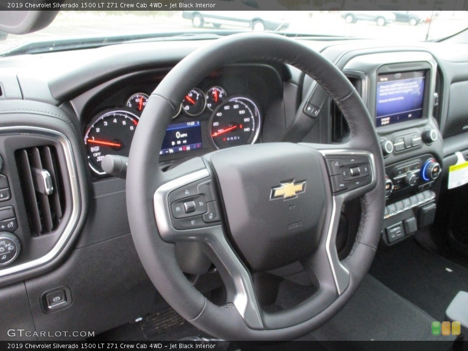 Jet Black Interior Steering Wheel for the 2019 Chevrolet Silverado 1500 LT Z71 Crew Cab 4WD #131505496