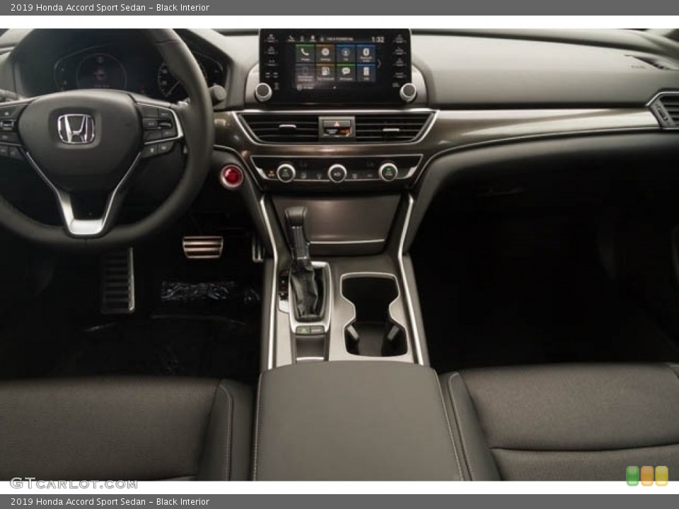 Black Interior Dashboard for the 2019 Honda Accord Sport Sedan #131509660