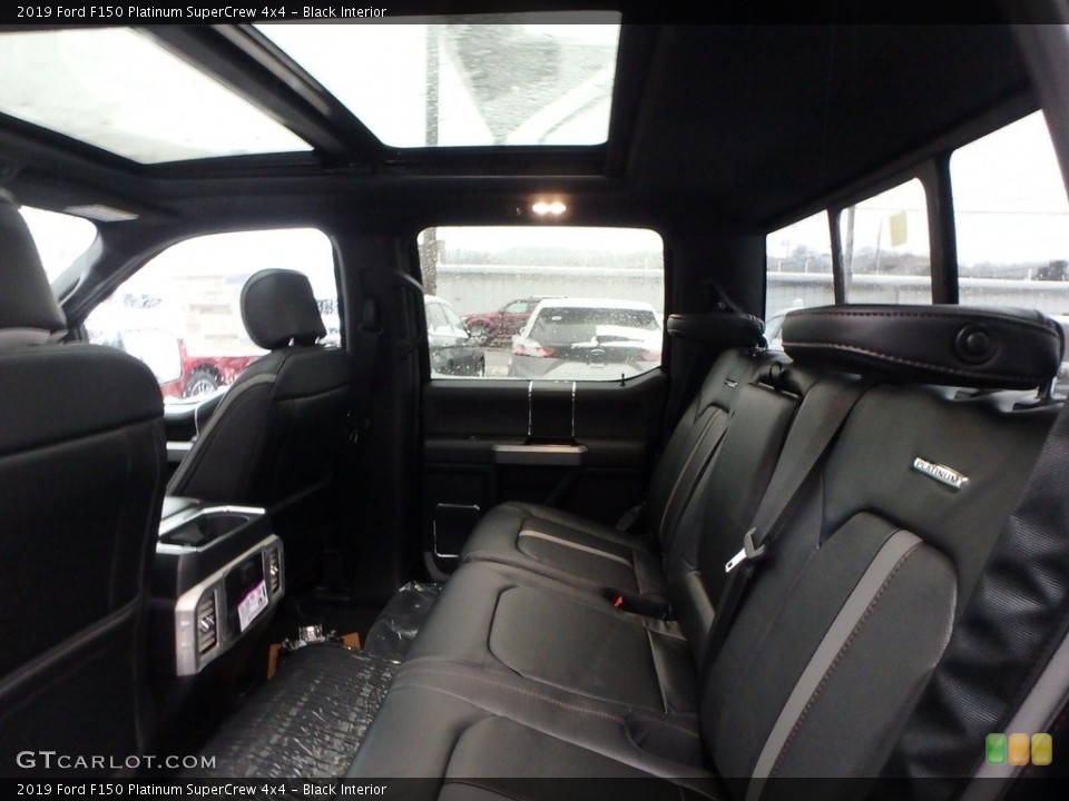 Black Interior Rear Seat for the 2019 Ford F150 Platinum SuperCrew 4x4 #131523457