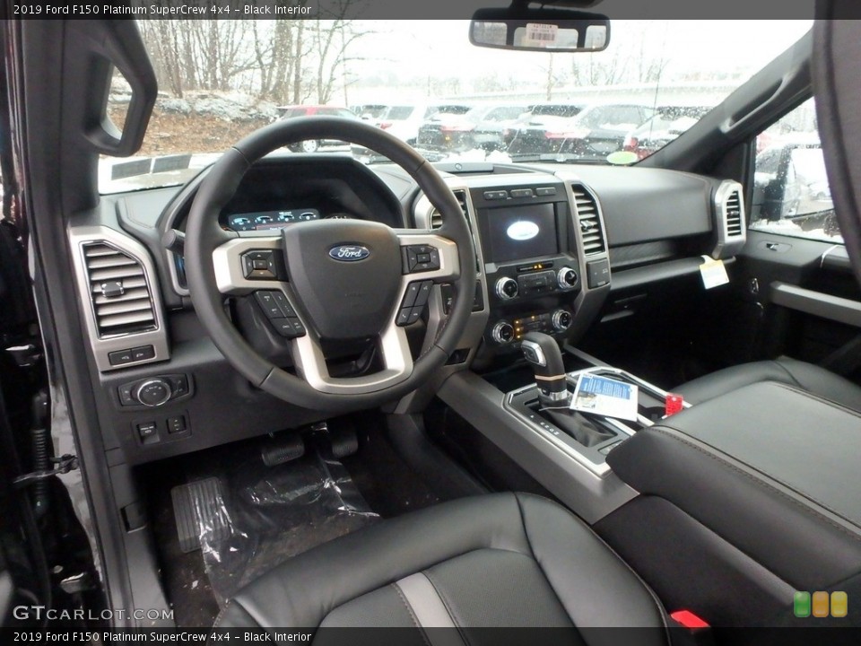 Black Interior Photo for the 2019 Ford F150 Platinum SuperCrew 4x4 #131523499