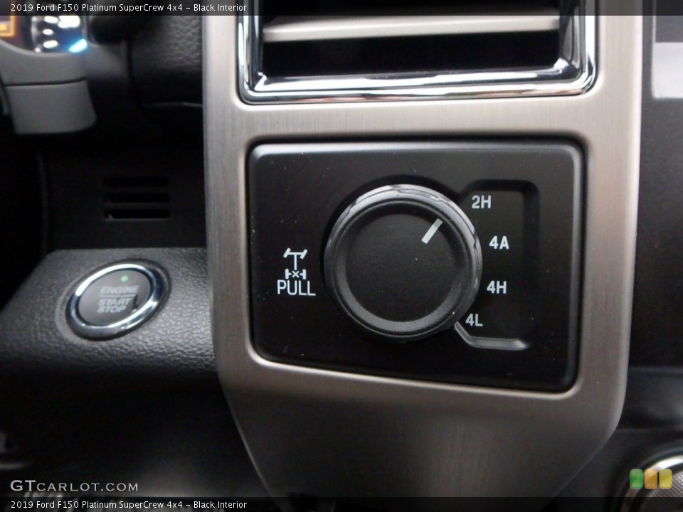 Black Interior Controls for the 2019 Ford F150 Platinum SuperCrew 4x4 #131523637