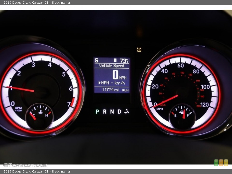 Black Interior Gauges for the 2019 Dodge Grand Caravan GT #131525509