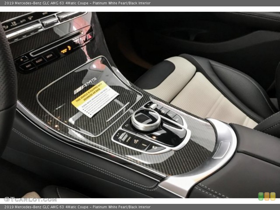 Platinum White Pearl/Black Interior Controls for the 2019 Mercedes-Benz GLC AMG 63 4Matic Coupe #131532112