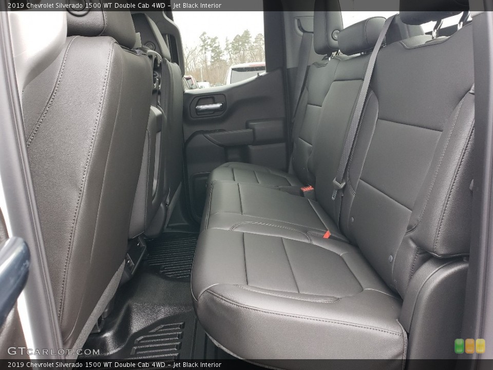 Jet Black Interior Rear Seat for the 2019 Chevrolet Silverado 1500 WT Double Cab 4WD #131533233