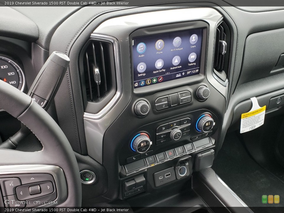 Jet Black Interior Controls for the 2019 Chevrolet Silverado 1500 RST Double Cab 4WD #131535288