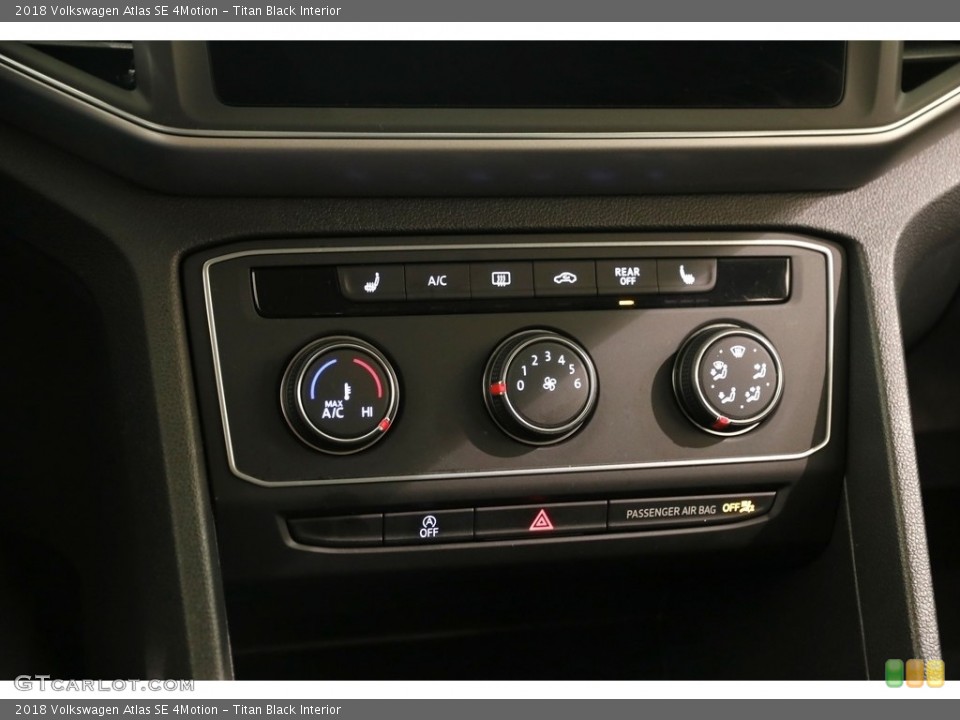 Titan Black Interior Controls for the 2018 Volkswagen Atlas SE 4Motion #131545537