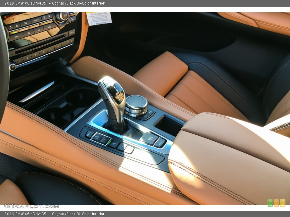 Cognac/Black Bi-Color Interior Transmission for the 2019 BMW X6 sDrive35i #131546710