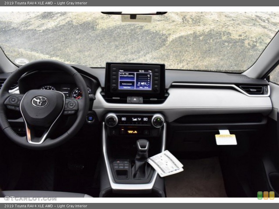 Light Gray Interior Dashboard for the 2019 Toyota RAV4 XLE AWD #131551423