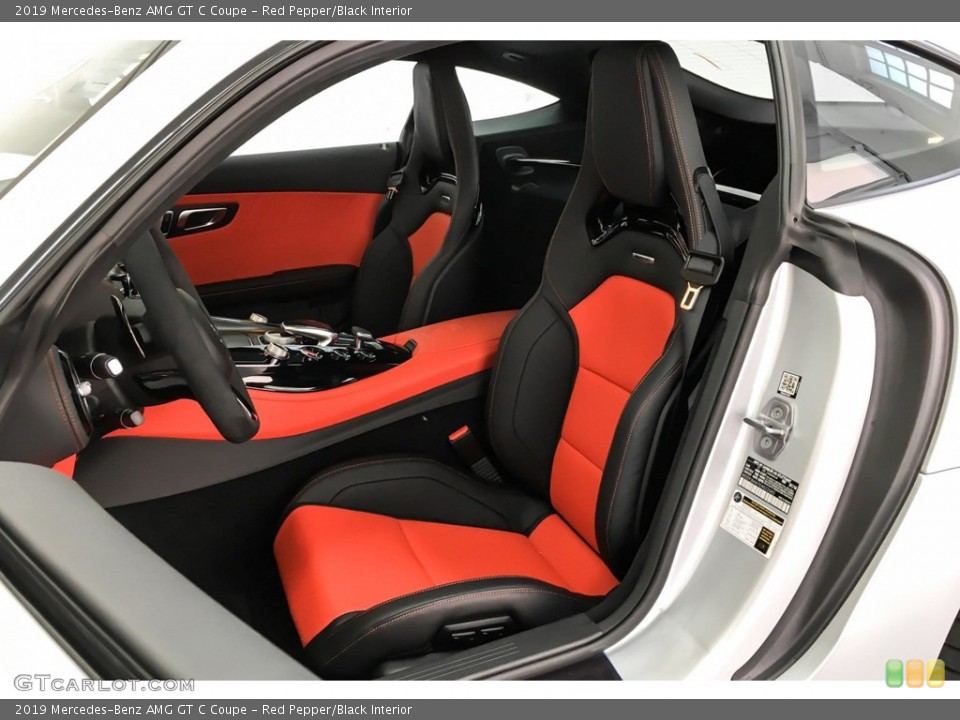 Red Pepper/Black Interior Front Seat for the 2019 Mercedes-Benz AMG GT C Coupe #131558507