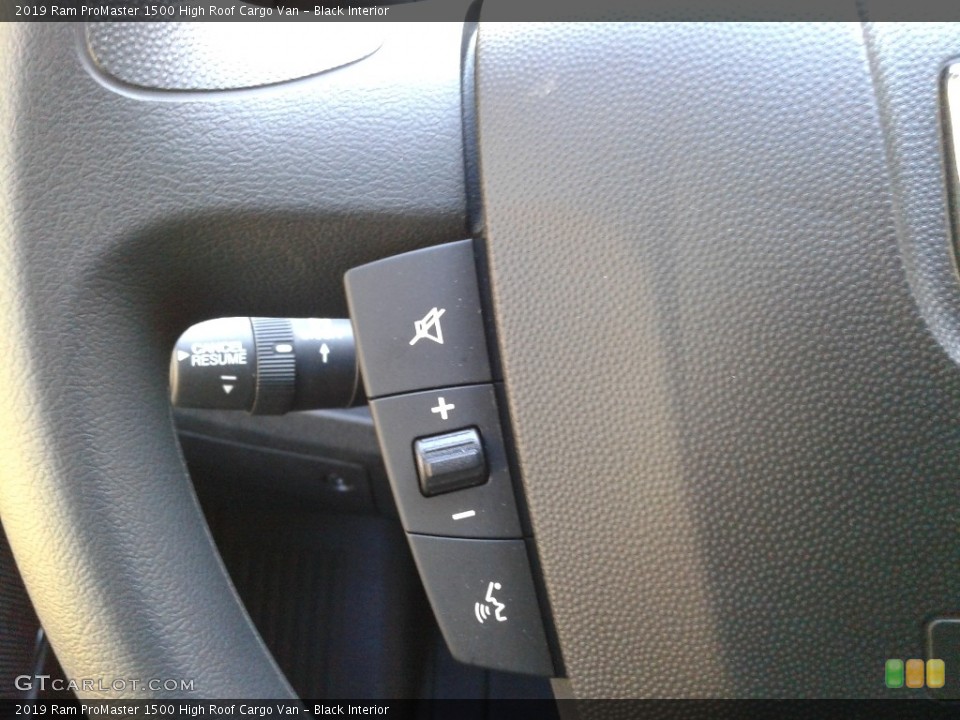 Black Interior Steering Wheel for the 2019 Ram ProMaster 1500 High Roof Cargo Van #131560334
