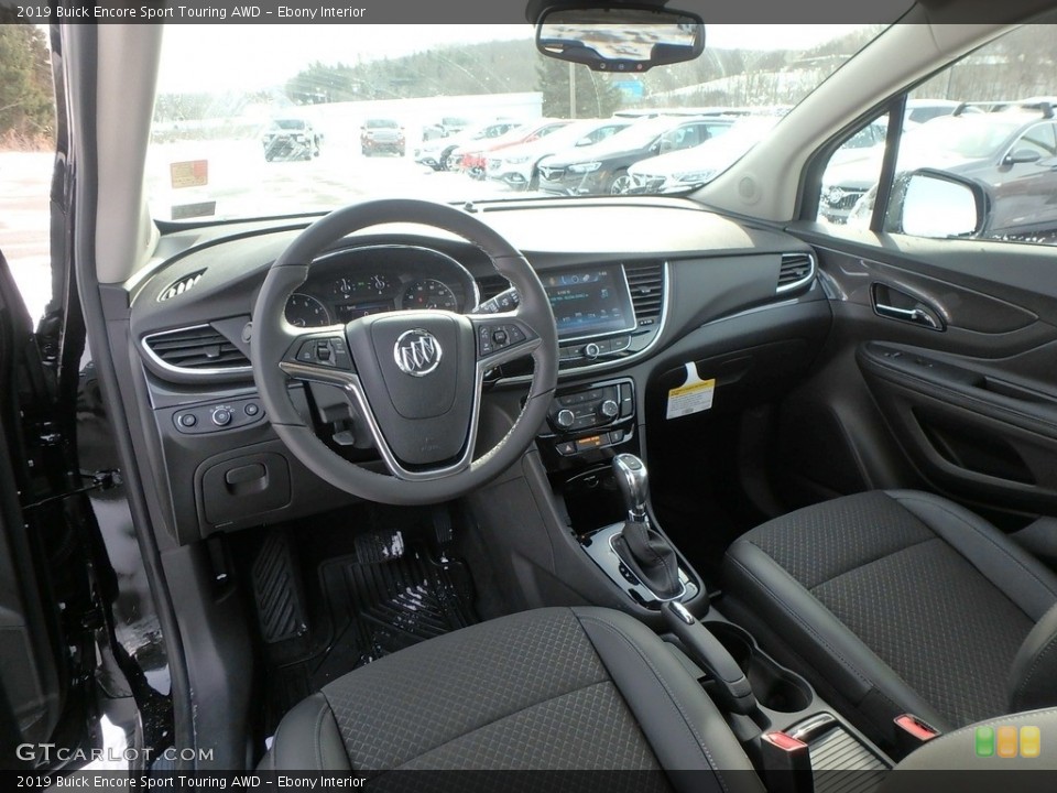Ebony Interior Photo for the 2019 Buick Encore Sport Touring AWD #131562086