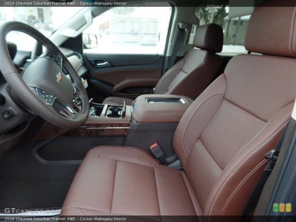 Cocoa/­Mahogany Interior Front Seat for the 2019 Chevrolet Suburban Premier 4WD #131567411