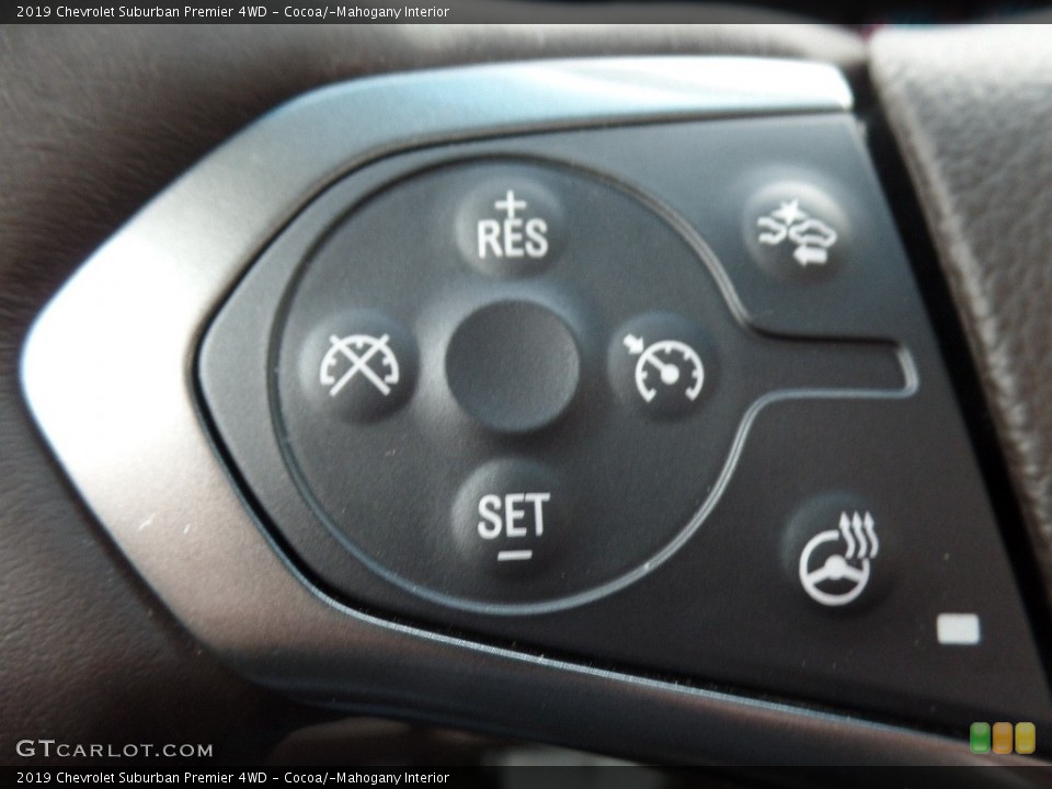 Cocoa/­Mahogany Interior Steering Wheel for the 2019 Chevrolet Suburban Premier 4WD #131567552