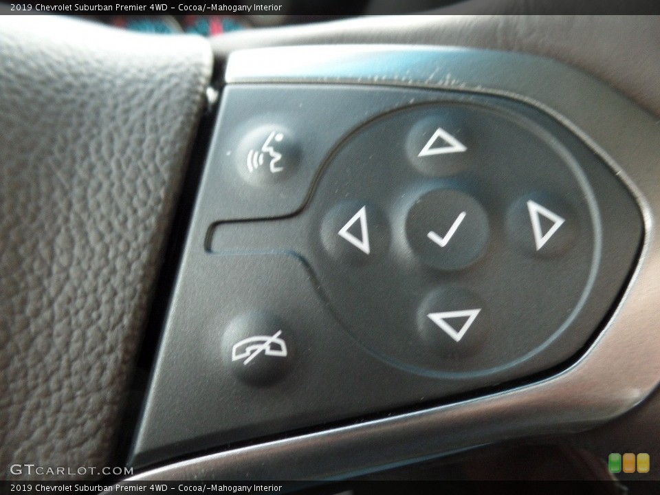 Cocoa/­Mahogany Interior Steering Wheel for the 2019 Chevrolet Suburban Premier 4WD #131567573