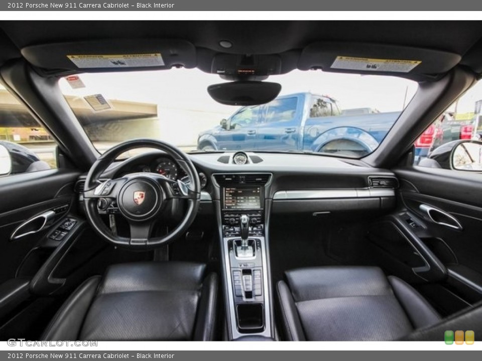 Black Interior Photo for the 2012 Porsche New 911 Carrera Cabriolet #131568356