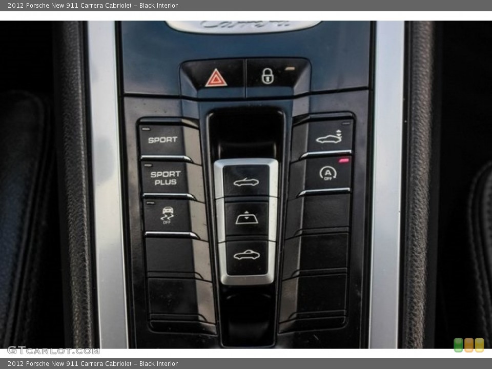 Black Interior Controls for the 2012 Porsche New 911 Carrera Cabriolet #131568480