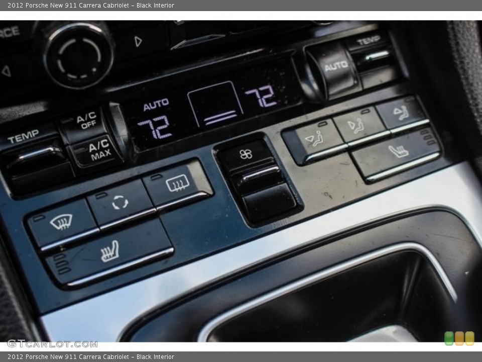 Black Interior Controls for the 2012 Porsche New 911 Carrera Cabriolet #131568488