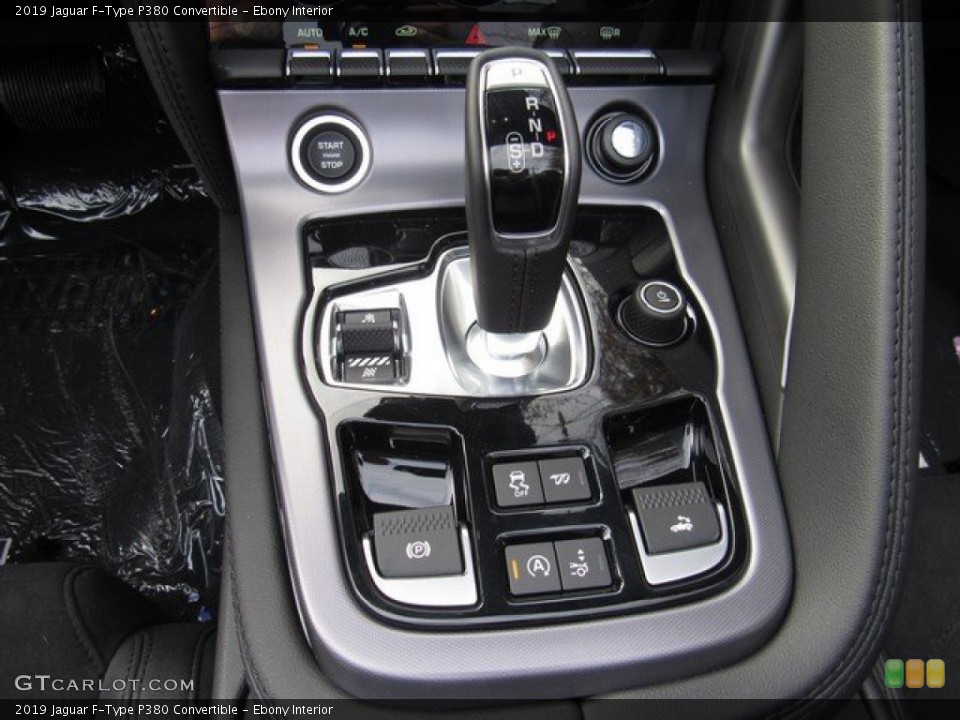 Ebony Interior Transmission for the 2019 Jaguar F-Type P380 Convertible #131571940