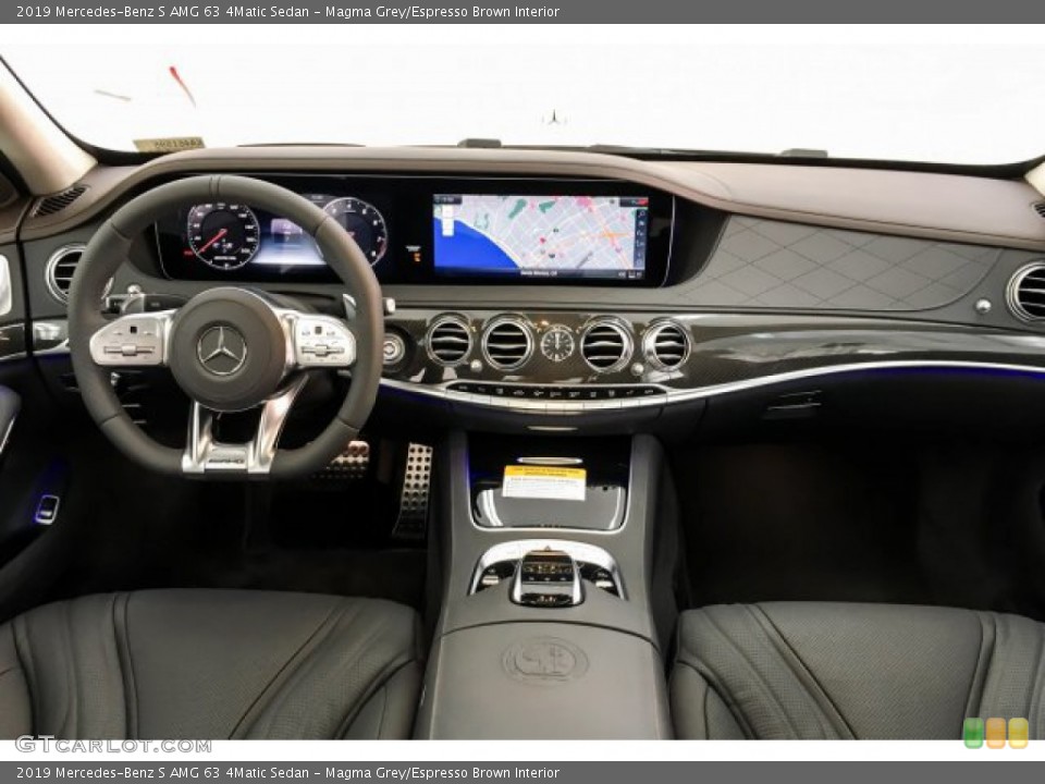 Magma Grey/Espresso Brown Interior Dashboard for the 2019 Mercedes-Benz S AMG 63 4Matic Sedan #131573113