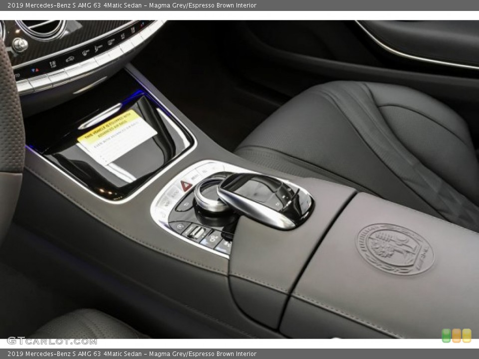 Magma Grey/Espresso Brown Interior Controls for the 2019 Mercedes-Benz S AMG 63 4Matic Sedan #131573365