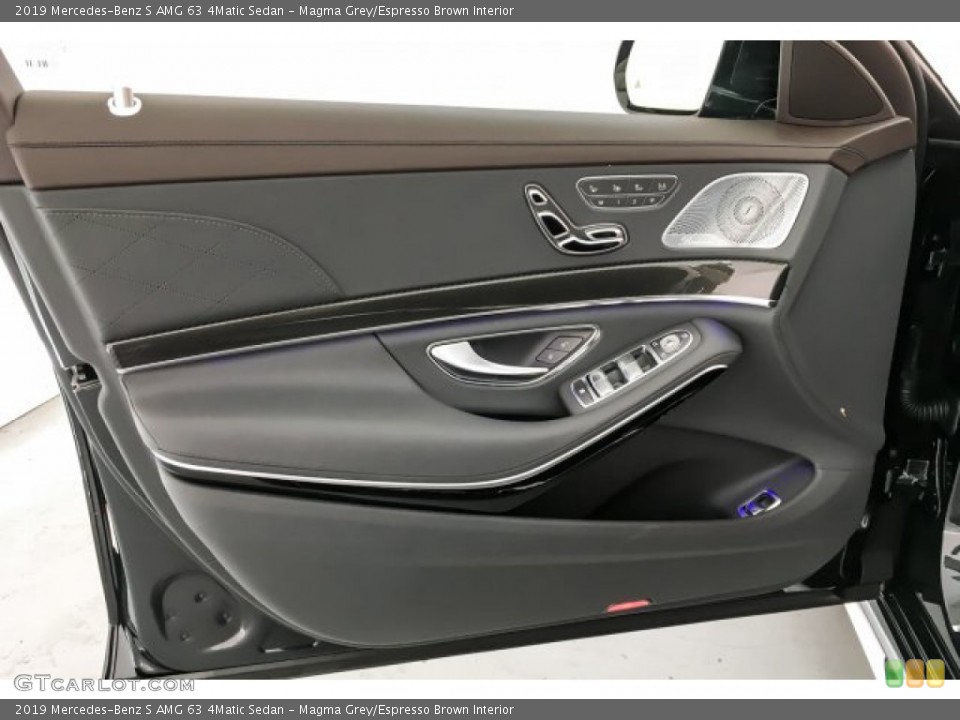 Magma Grey/Espresso Brown Interior Door Panel for the 2019 Mercedes-Benz S AMG 63 4Matic Sedan #131573491