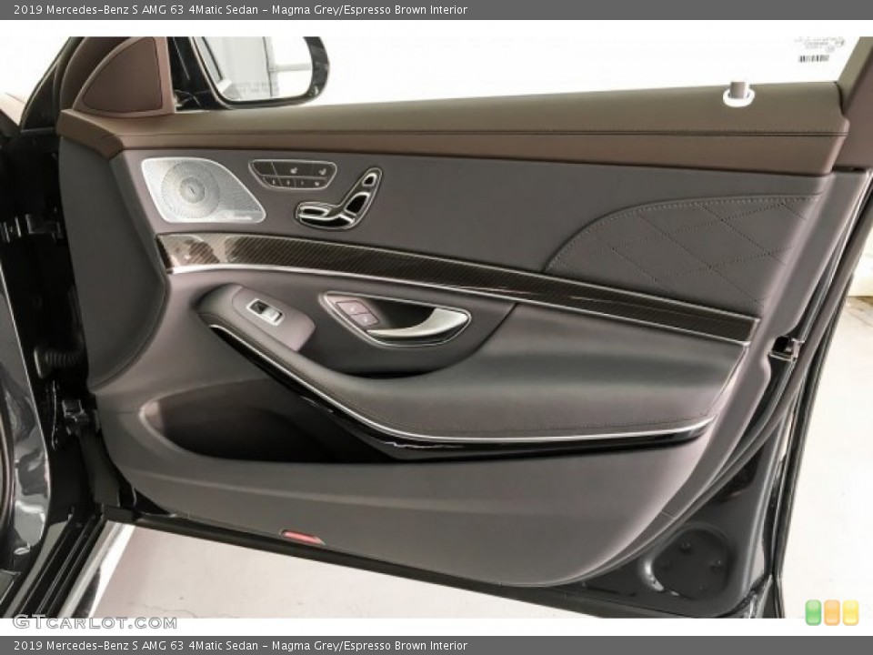 Magma Grey/Espresso Brown Interior Door Panel for the 2019 Mercedes-Benz S AMG 63 4Matic Sedan #131573746