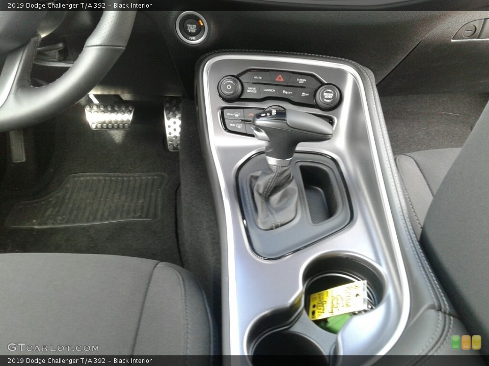 Black Interior Controls for the 2019 Dodge Challenger T/A 392 #131578375