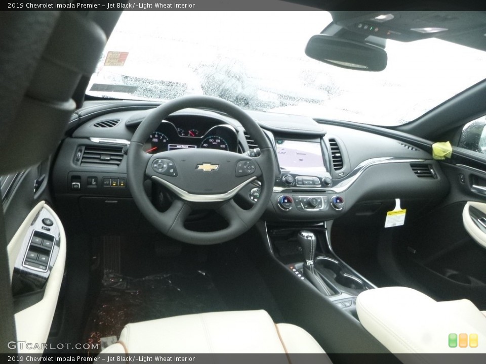 Jet Black/­Light Wheat Interior Photo for the 2019 Chevrolet Impala Premier #131580817