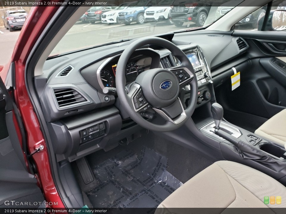 Ivory Interior Photo for the 2019 Subaru Impreza 2.0i Premium 4-Door #131585830