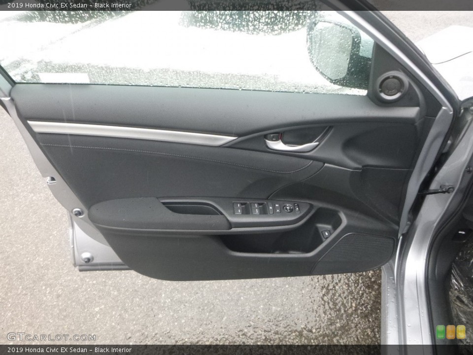 Black Interior Door Panel for the 2019 Honda Civic EX Sedan #131586181