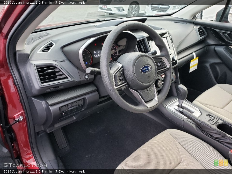 Ivory Interior Photo for the 2019 Subaru Impreza 2.0i Premium 5-Door #131586250